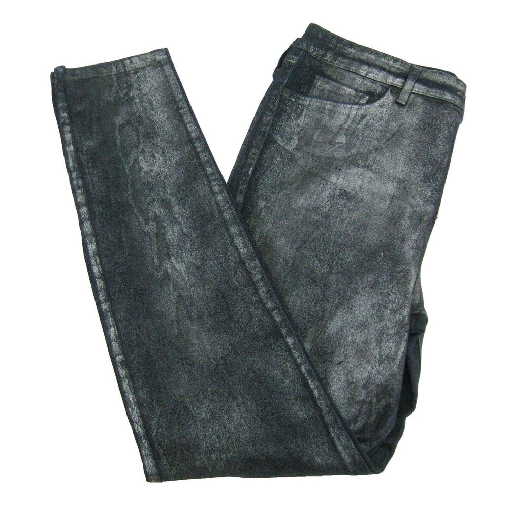 William Rast Jeans Mens 31x30 Blue Silver Tinted Pants 5 Pockets Zipper Fly
